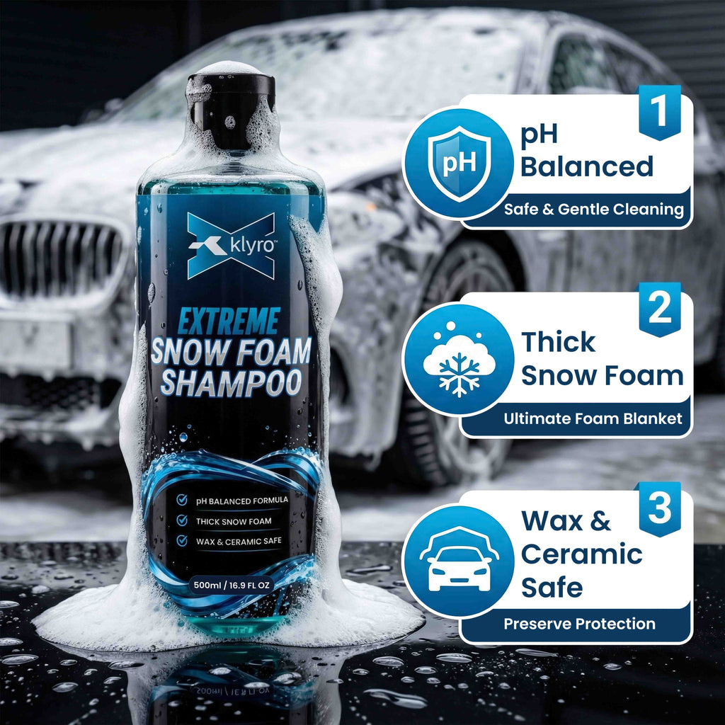 KLYRO Snow Foam Shampoo | Thick Foam Car Wash, pH Balanced