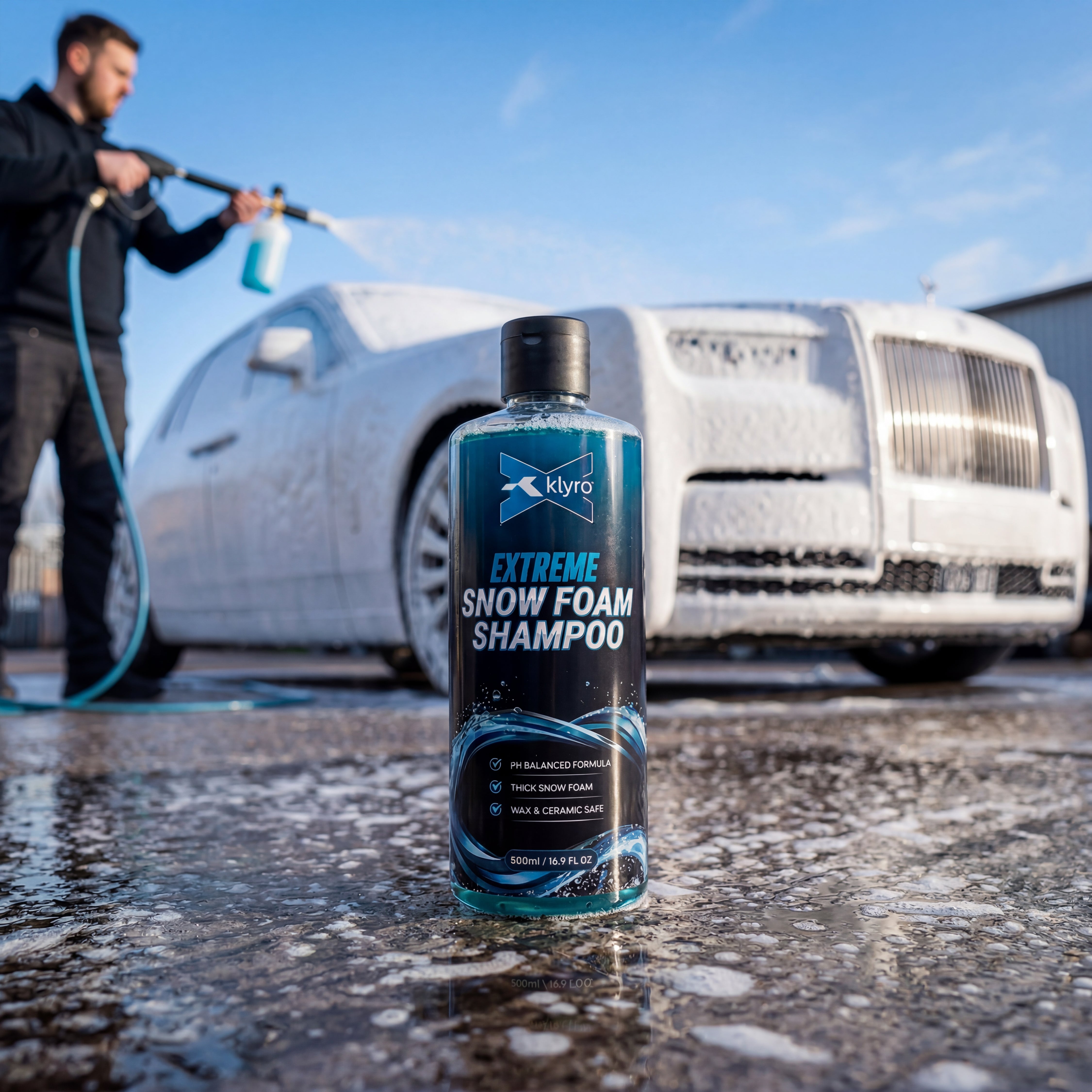 KLYRO Snow Foam Shampoo | Thick Foam Car Wash, pH Balanced