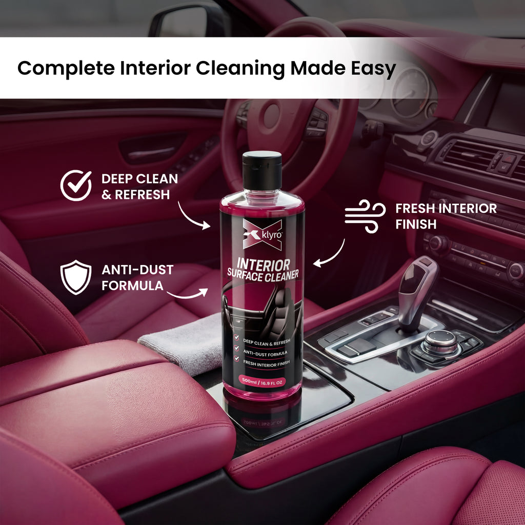 Interior Surface Cleaner – Car Interior Multi Surface Cleaner for Seats, Dashboard & Door Panels, Deep Clean Anti-Dust Formula