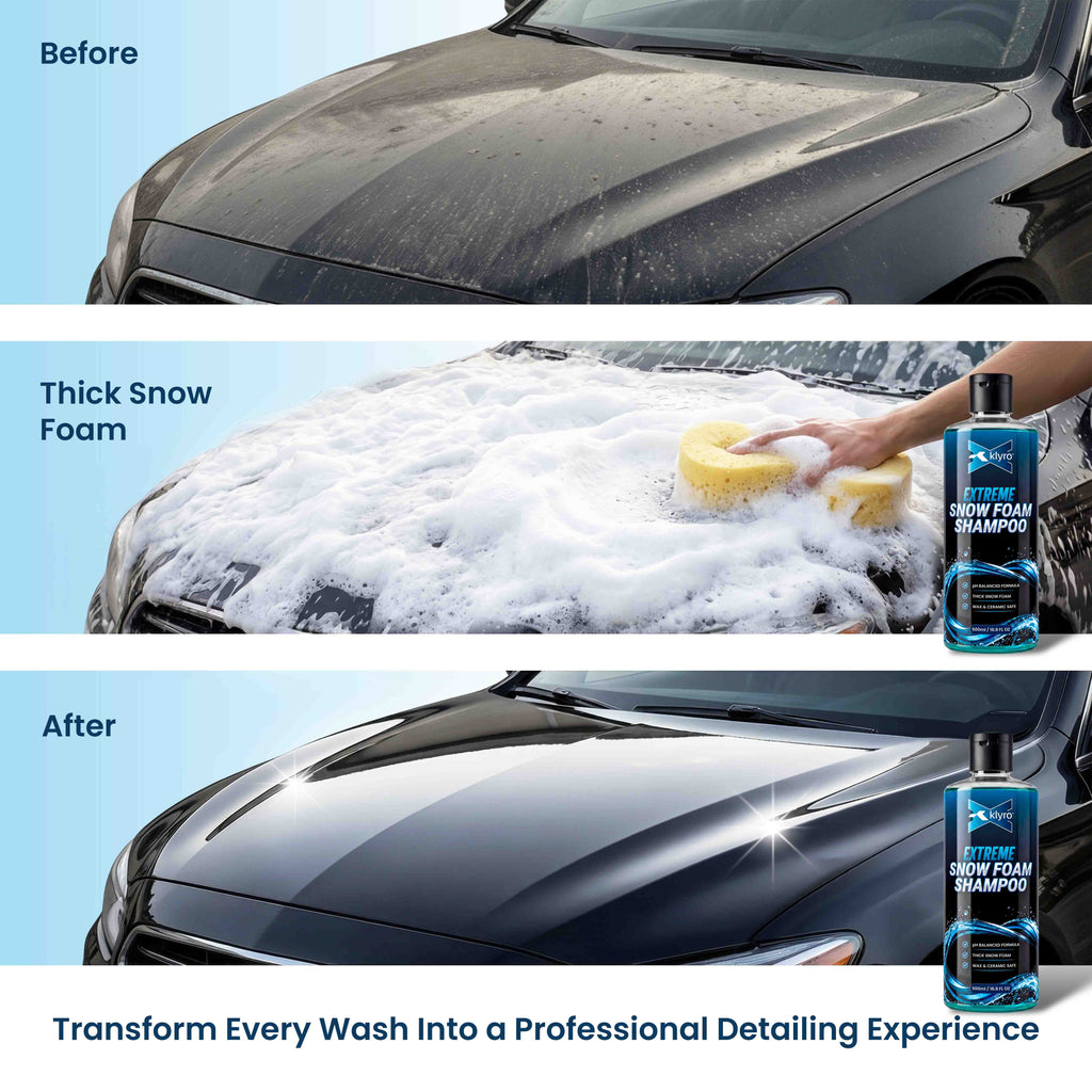 KLYRO Snow Foam Shampoo | Thick Foam Car Wash, pH Balanced