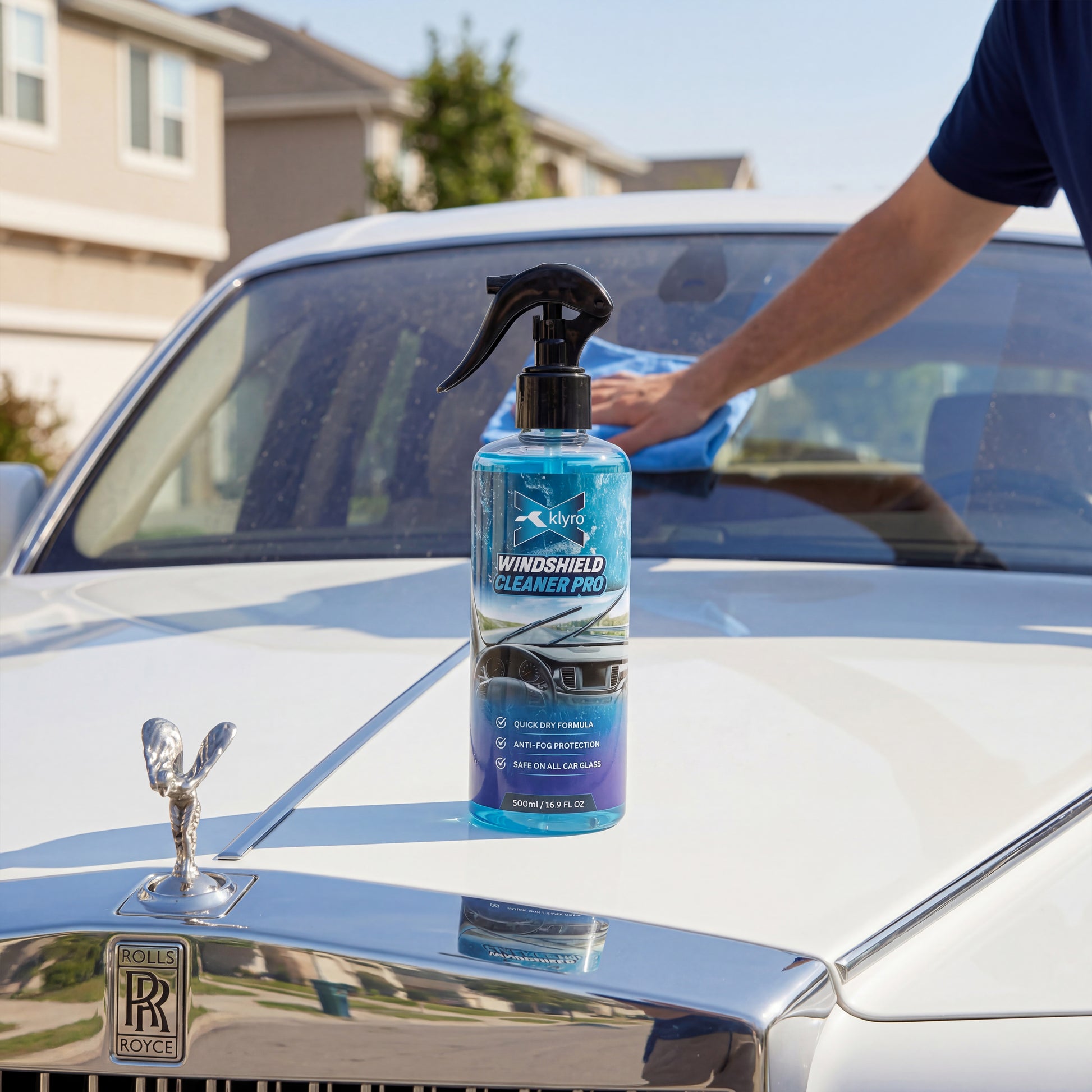 KLYRO Windshield Cleaner | Streak Free Glass Cleaner for Cars