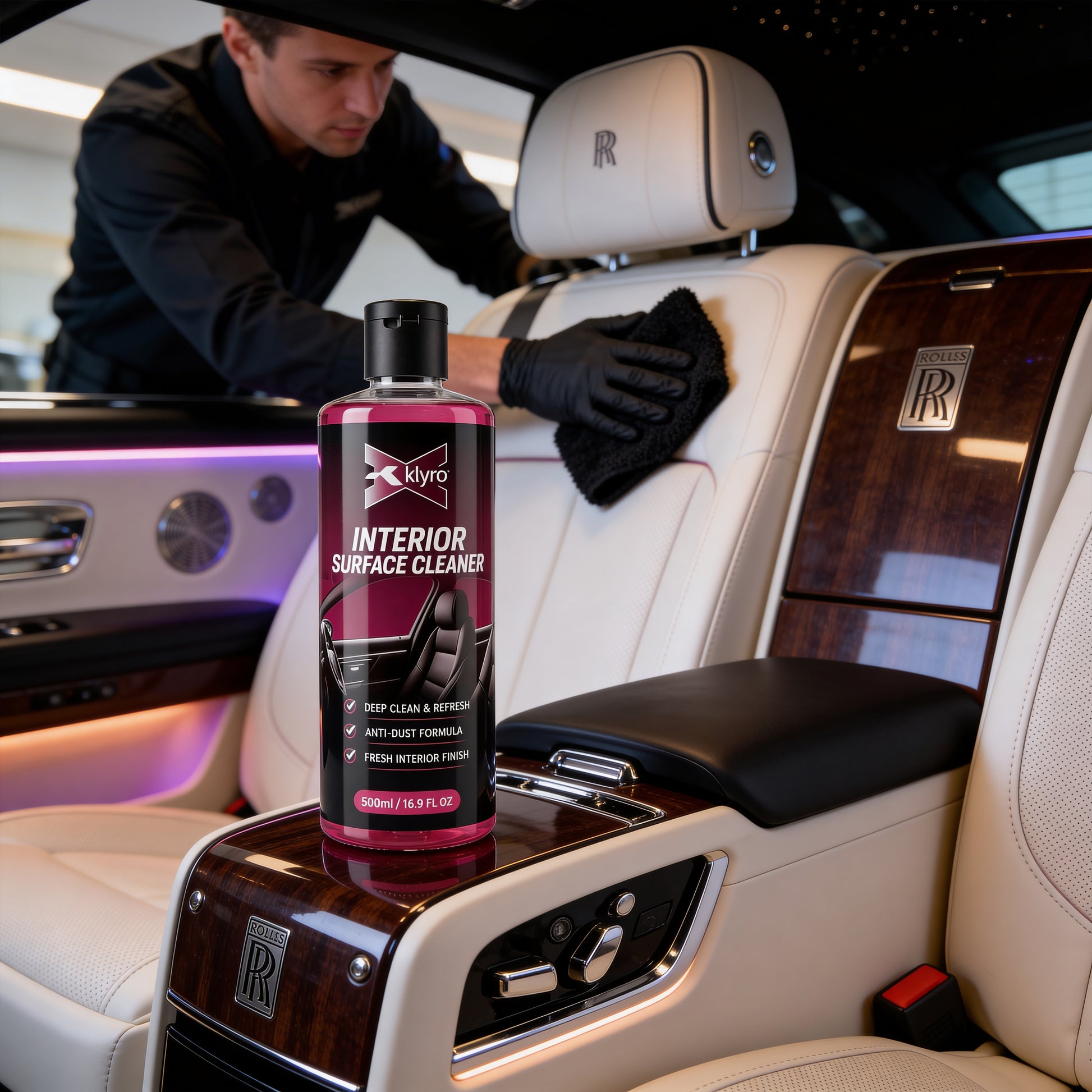 KLYRO Interior Cleaner | Multi Surface Car Cleaner for Seats & Panels