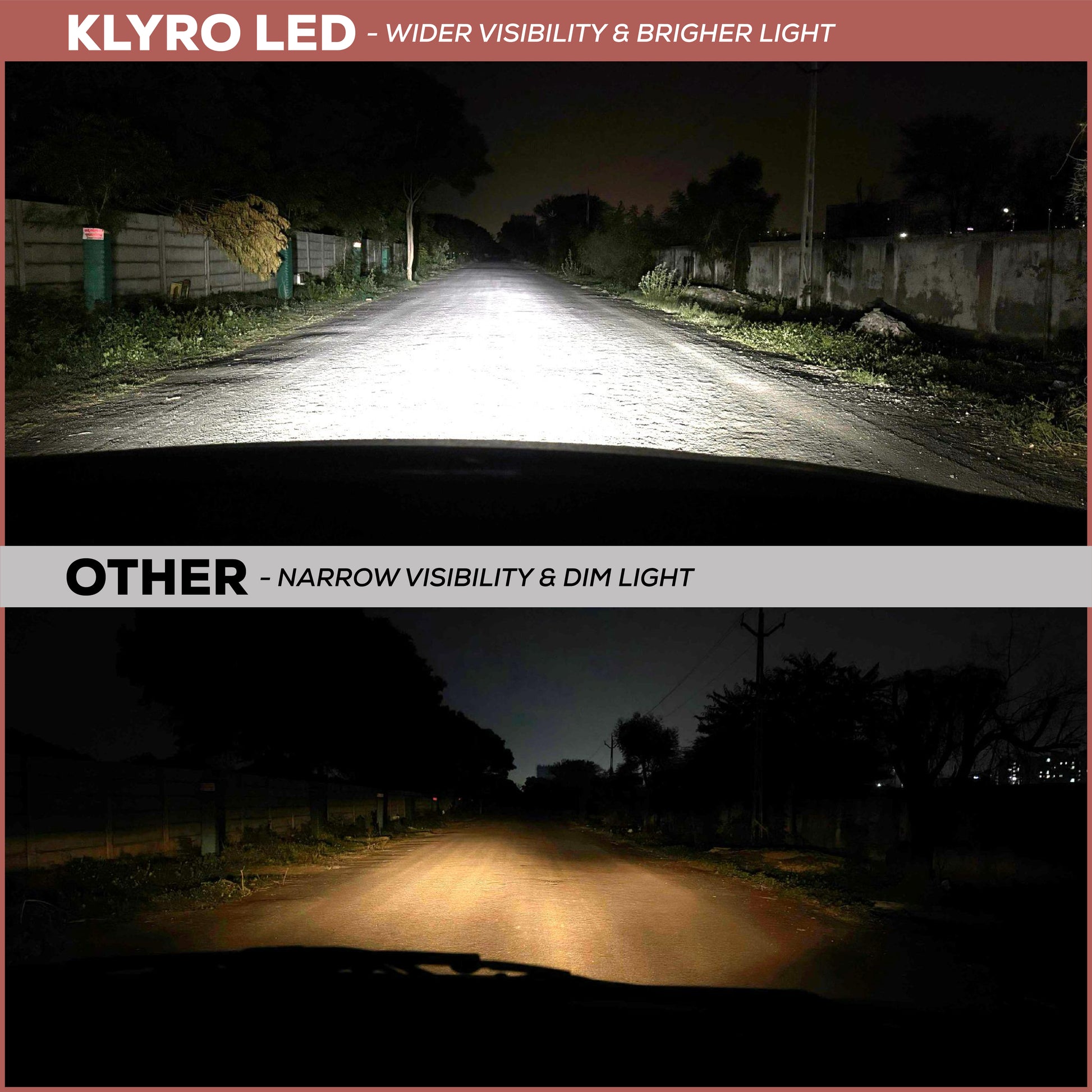 Klyro 220W Car LED Headlight Bulbs 22000LM 6000K Cool White | CSP 4575 Chip | IP68 | Dual Copper Cooling | 9V–32V | Pack of 2