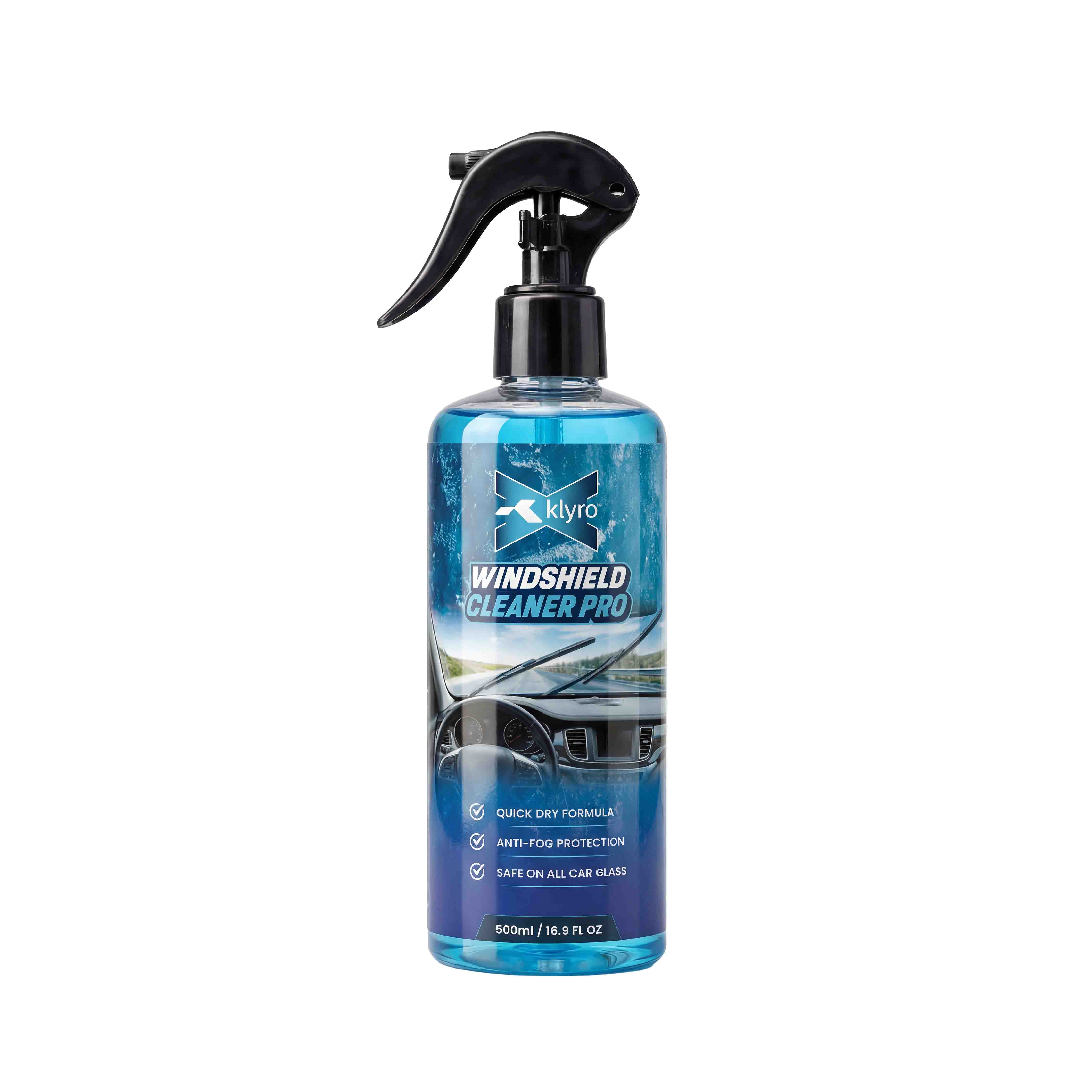 KLYRO Windshield Cleaner | Streak Free Glass Cleaner for Cars