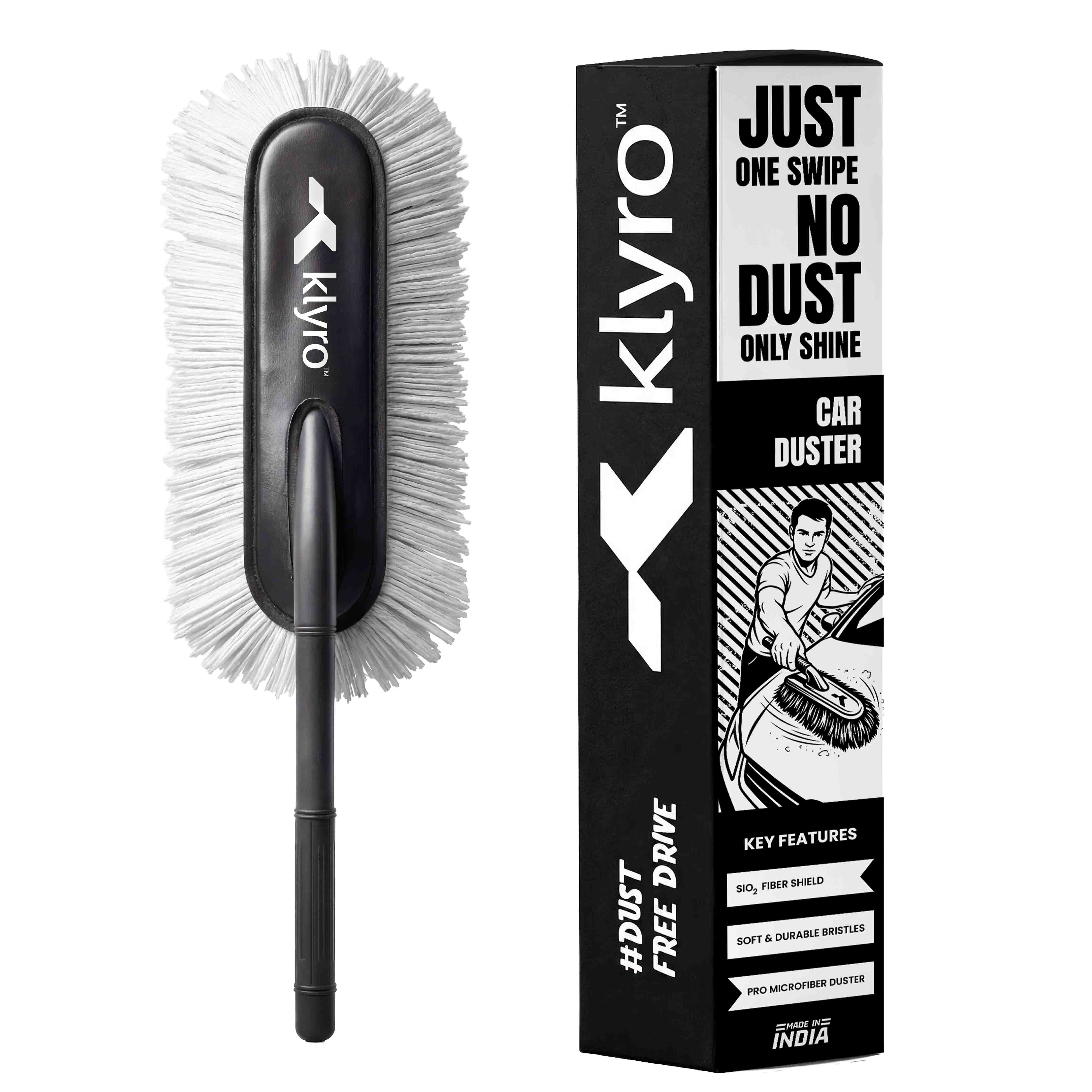 KLYRO Just One Swipe Car Duster | No Water Dust Cleaner