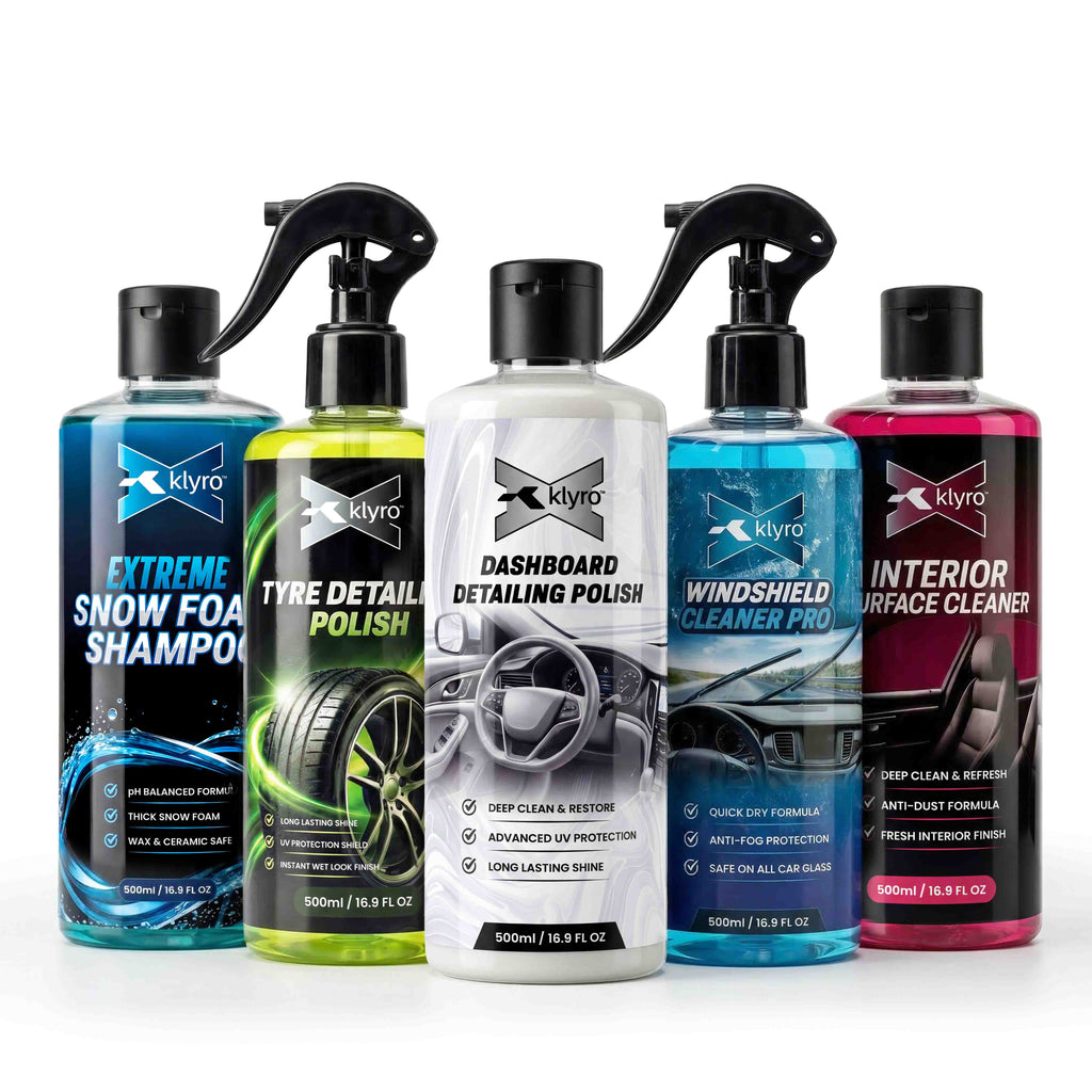 Klyro Ultimate Car Detailing Kit – Snow Foam, Shine & Protection