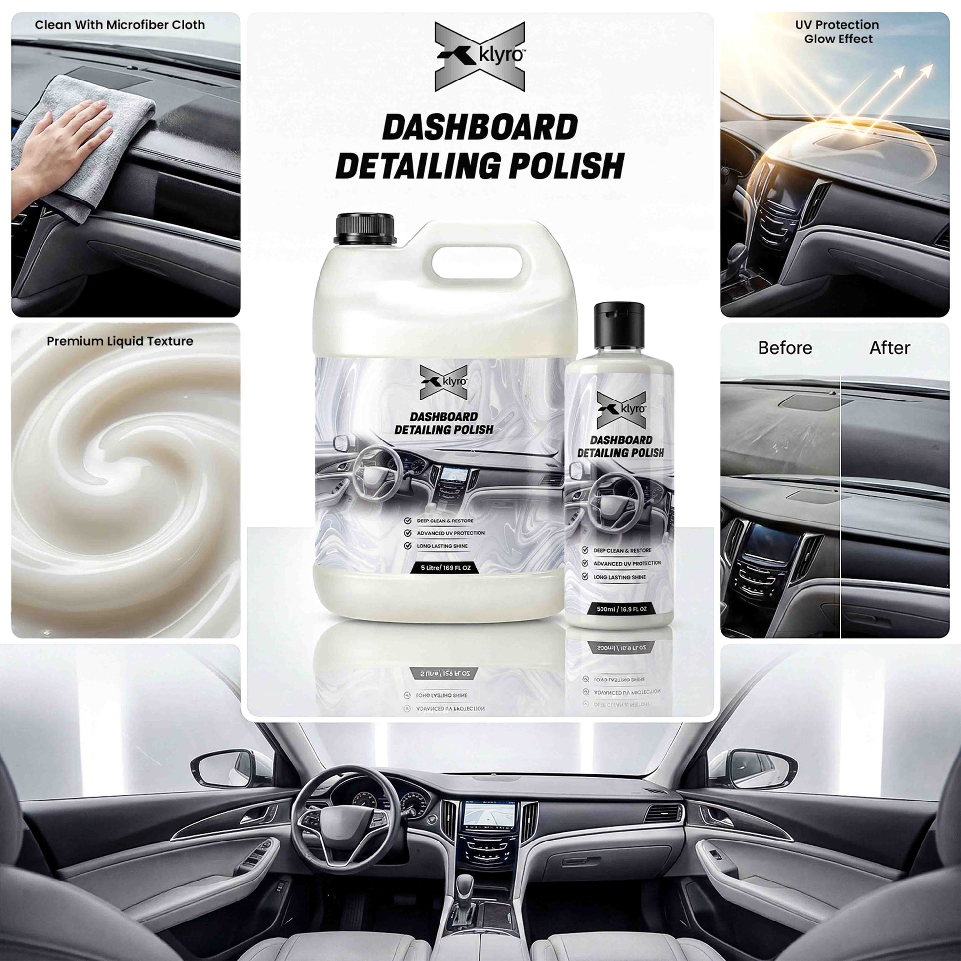 Klyro Ultimate Car Detailing Kit – Deep Clean, Shine & Protect