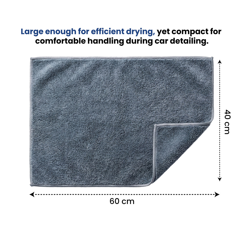 Klyro 500 GSM Microfiber Car Drying Towel – Ultra Absorbent 40×60 cm