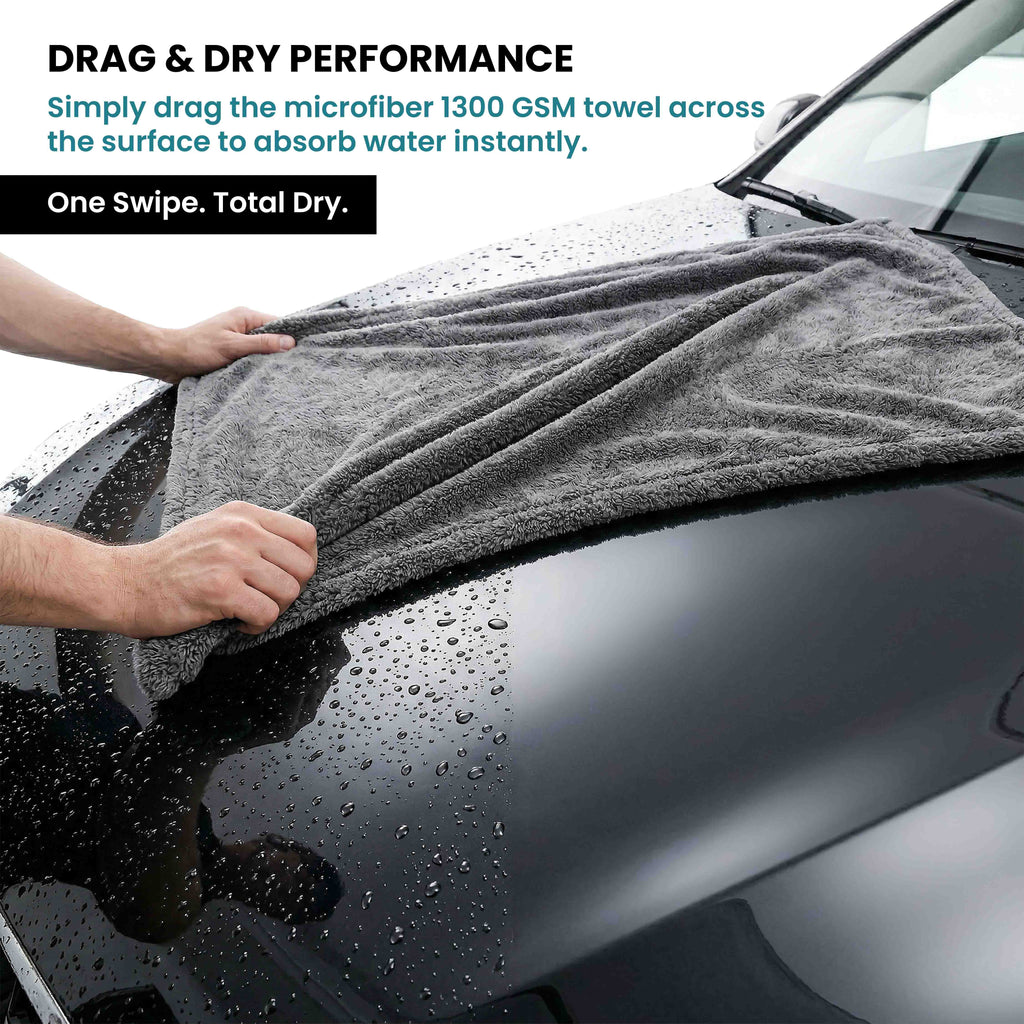 KLYRO 1300 GSM Car Drying Towel 40x60 cm | Ultra Absorbent Microfiber