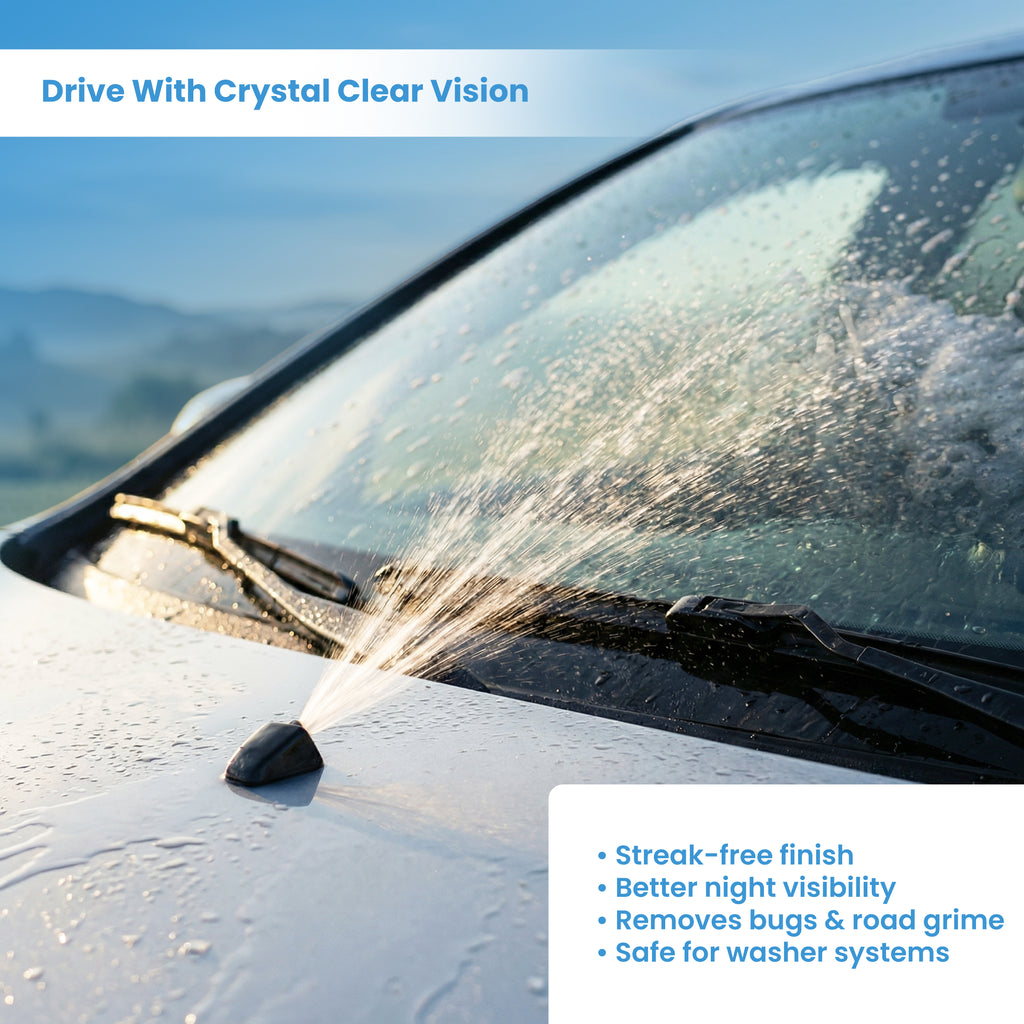 Klyrox Car Windshield Glass Cleaner - Streak Free Quick Dry Formula