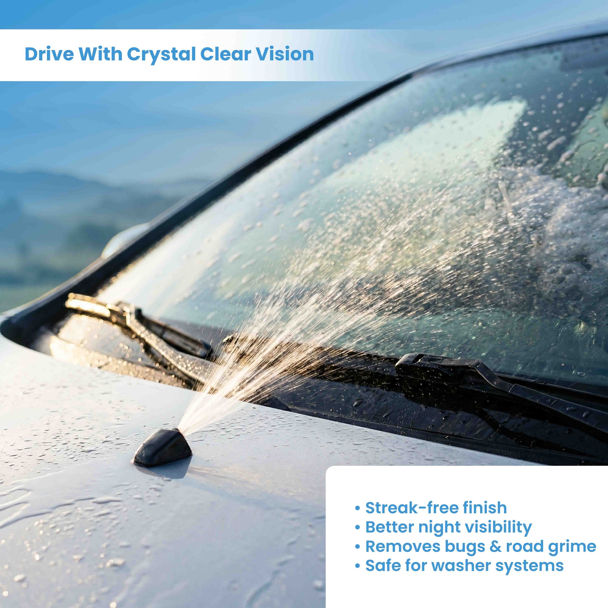 KLYRO Windshield Cleaner | Streak Free Glass Cleaner for Cars