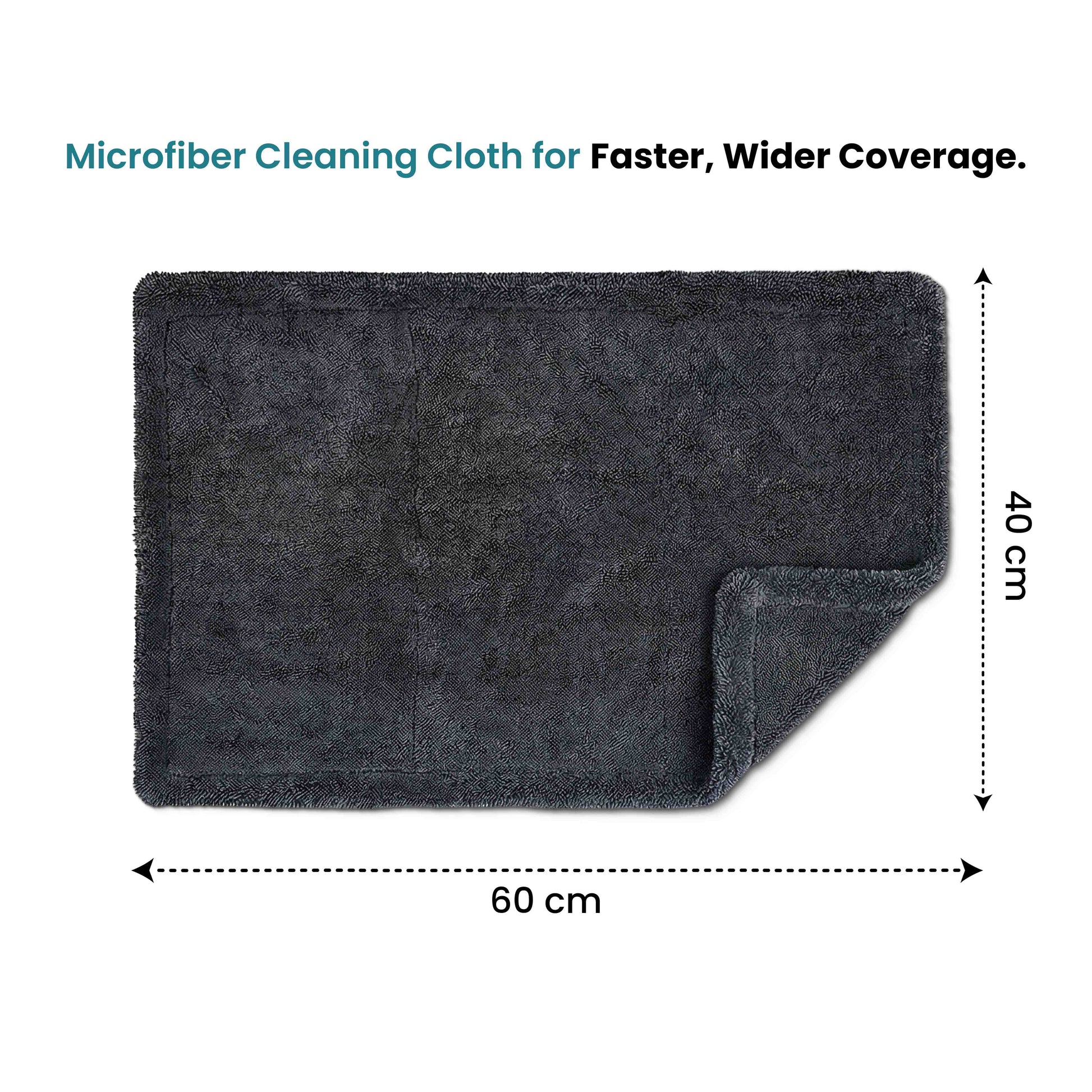 KLYRO 1300 GSM Car Drying Towel 40x60 cm | Ultra Absorbent Microfiber