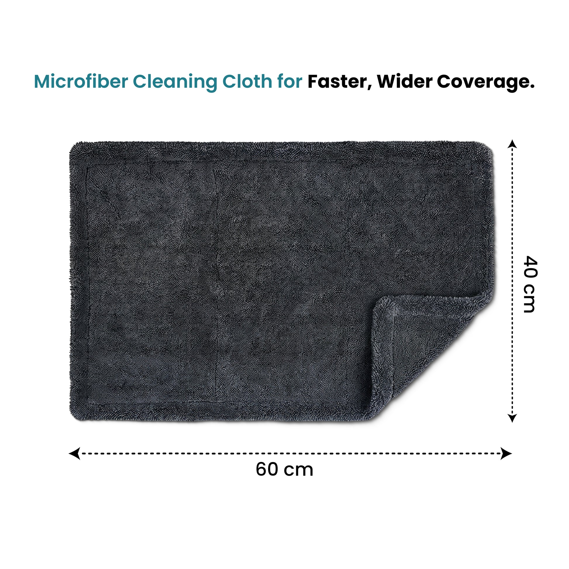 Klyro 1300 GSM Microfiber Car Drying Towel – Ultra Absorbent 40×60 cm