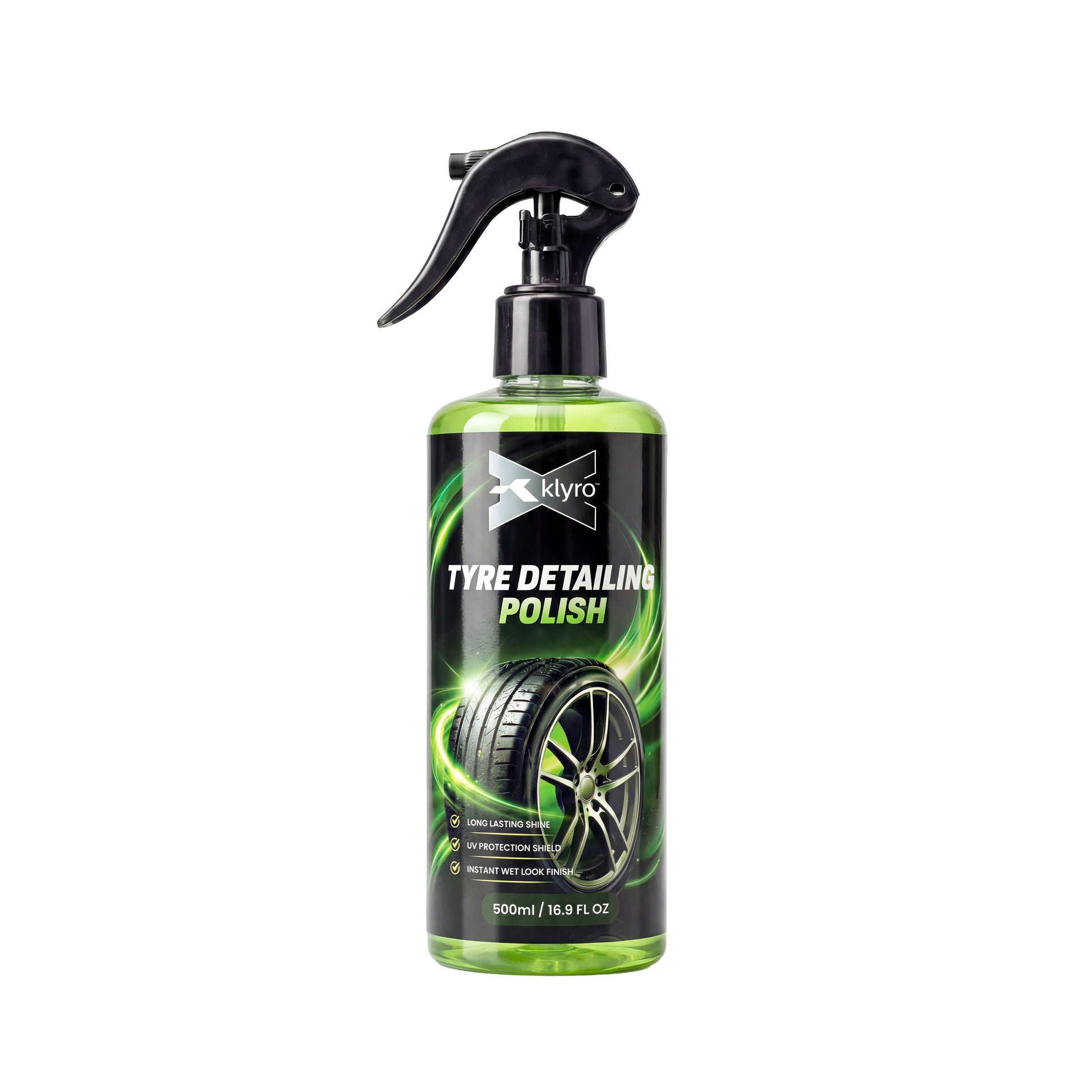Klyrox Tyre Shine Detailing Polish – High Gloss Tyre Protection Formula