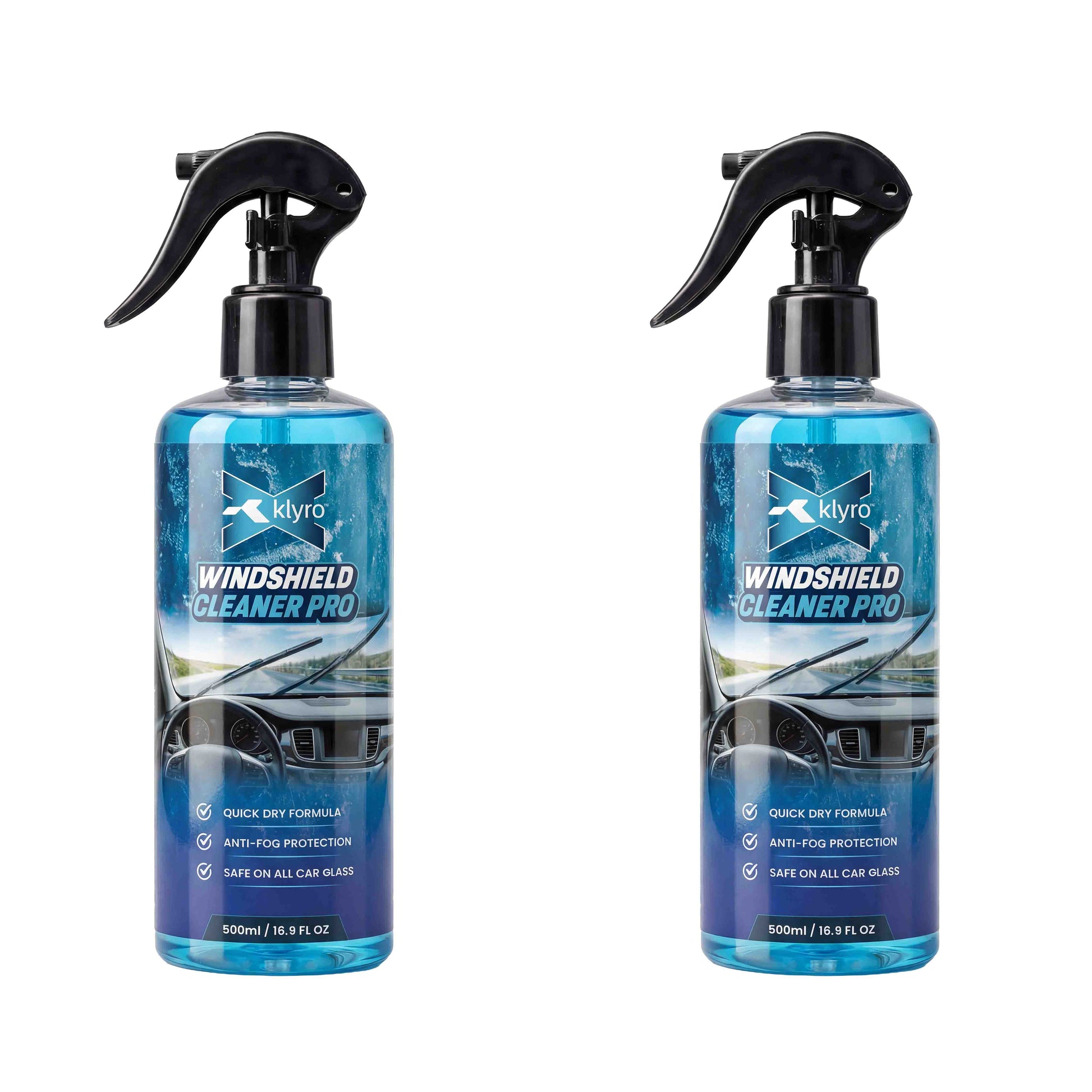 KLYRO Windshield Cleaner | Streak Free Glass Cleaner for Cars